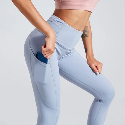 Peach Hart Sports Nylon Leggings