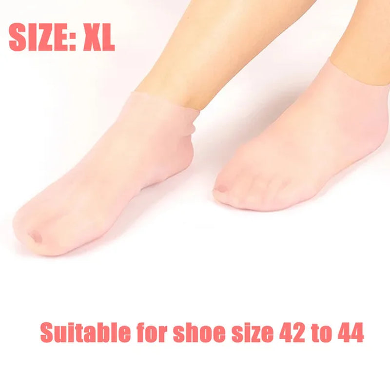 2021 New Arrivals Silicone Foot Care Socks anti Cracking Moisturizing Gel Heel Socks Cracked Foot Skin Care Protectors Spa Use