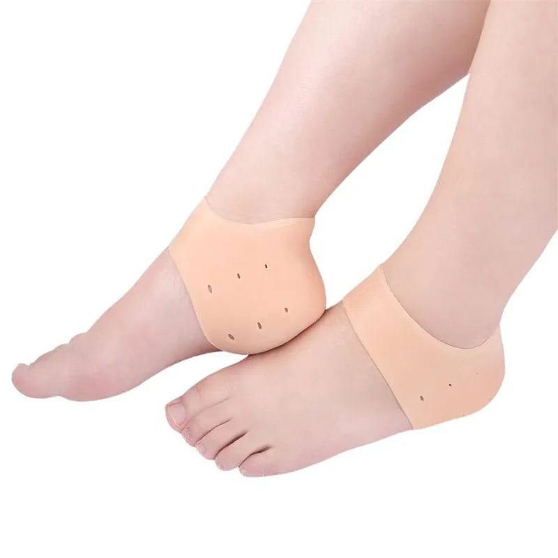 2Pcs New Silicone Feet Care Socks Moisturizing Gel Heel Thin Socks with Hole Cracked Foot Skin Care Protectors Foot Care Tool