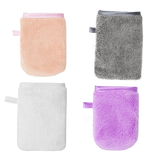 Reusable Makeup Remover Glove Soft Microfiber Face Cleaning Towel Face Deep Cleaning Pads Professional Skin Care Tools 1 Pc