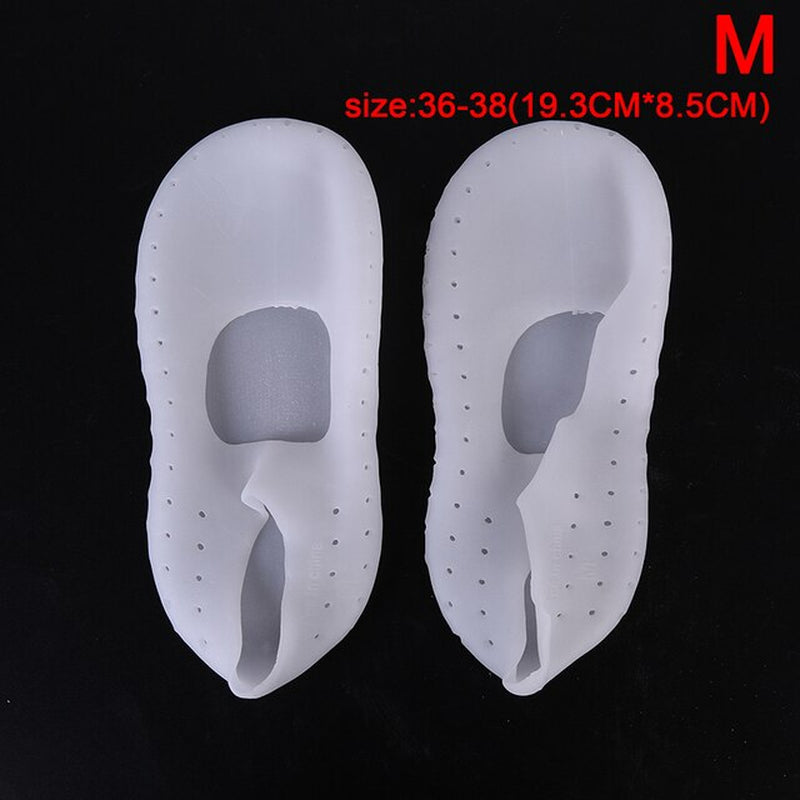 1 Pair Silicone Foot Chapped Care Tool Moisturizing Gel Heel Socks Cracked Skin Care Protector Pedicure Health Massager