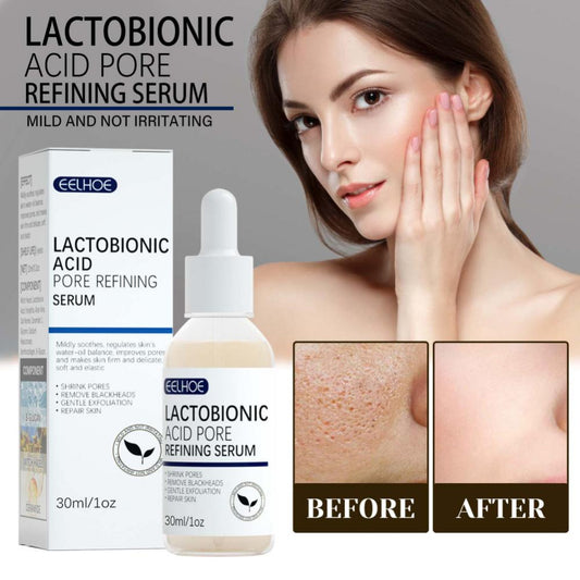 Lactobionic Acid Shrink Pores Serum Moisturizing Facial Liquid Purify Pore Beauty Skin Care Korean Cosmetics